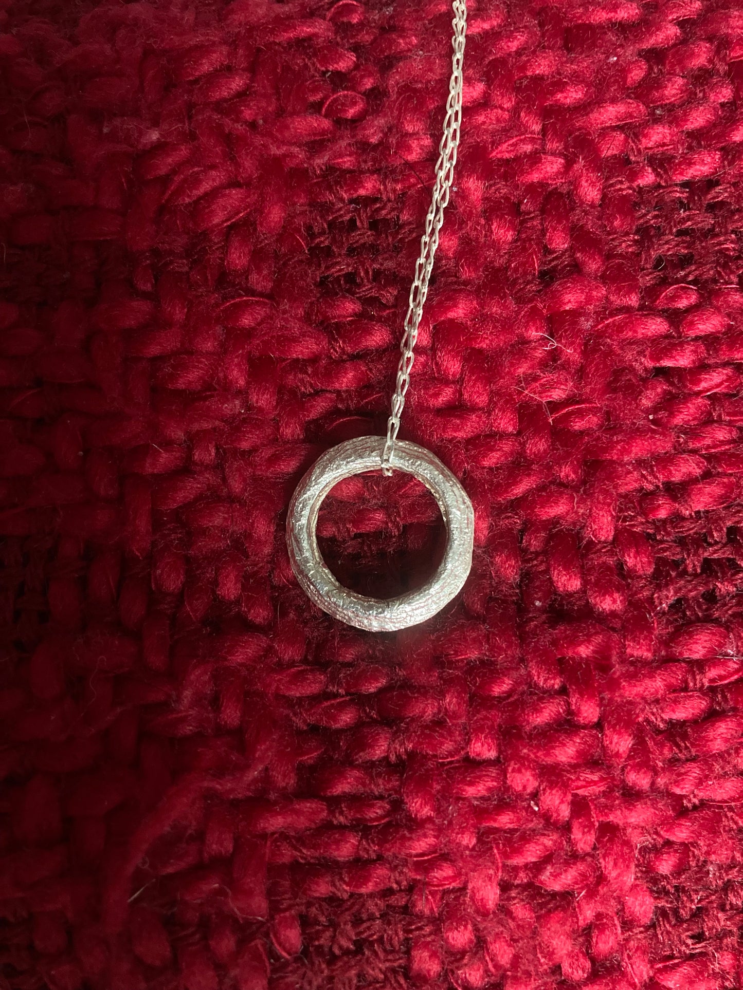 Evie Recycled Fine Silver Pendant